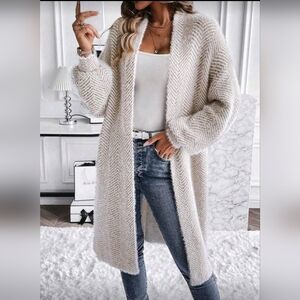 Cozy Cream Sweater Cardigan